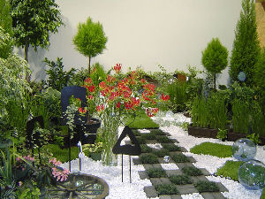 浜名湖の庭園の画像